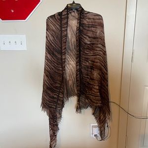 scarf sheer tiger print